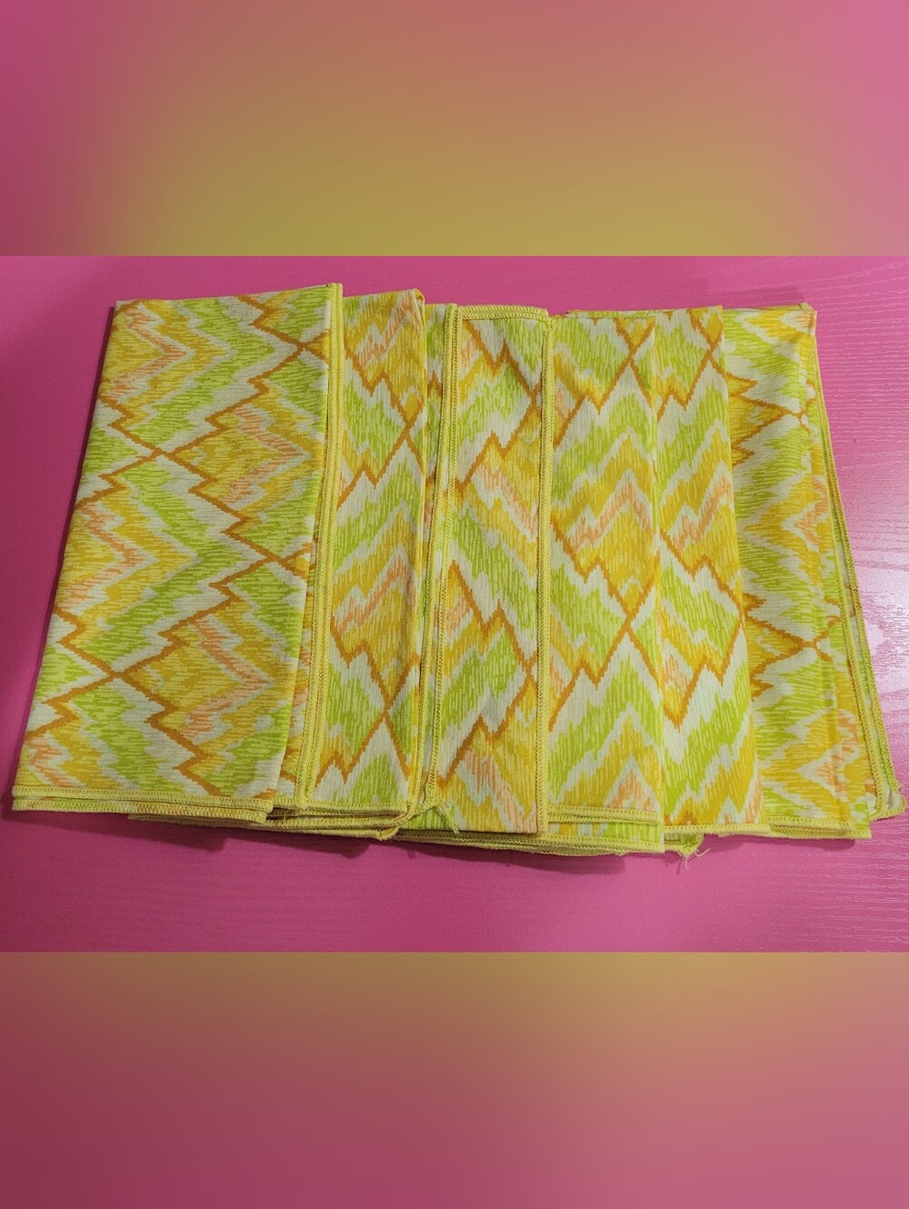 Vintage Cloth Dinner Napkins Set Of 6 (1749)